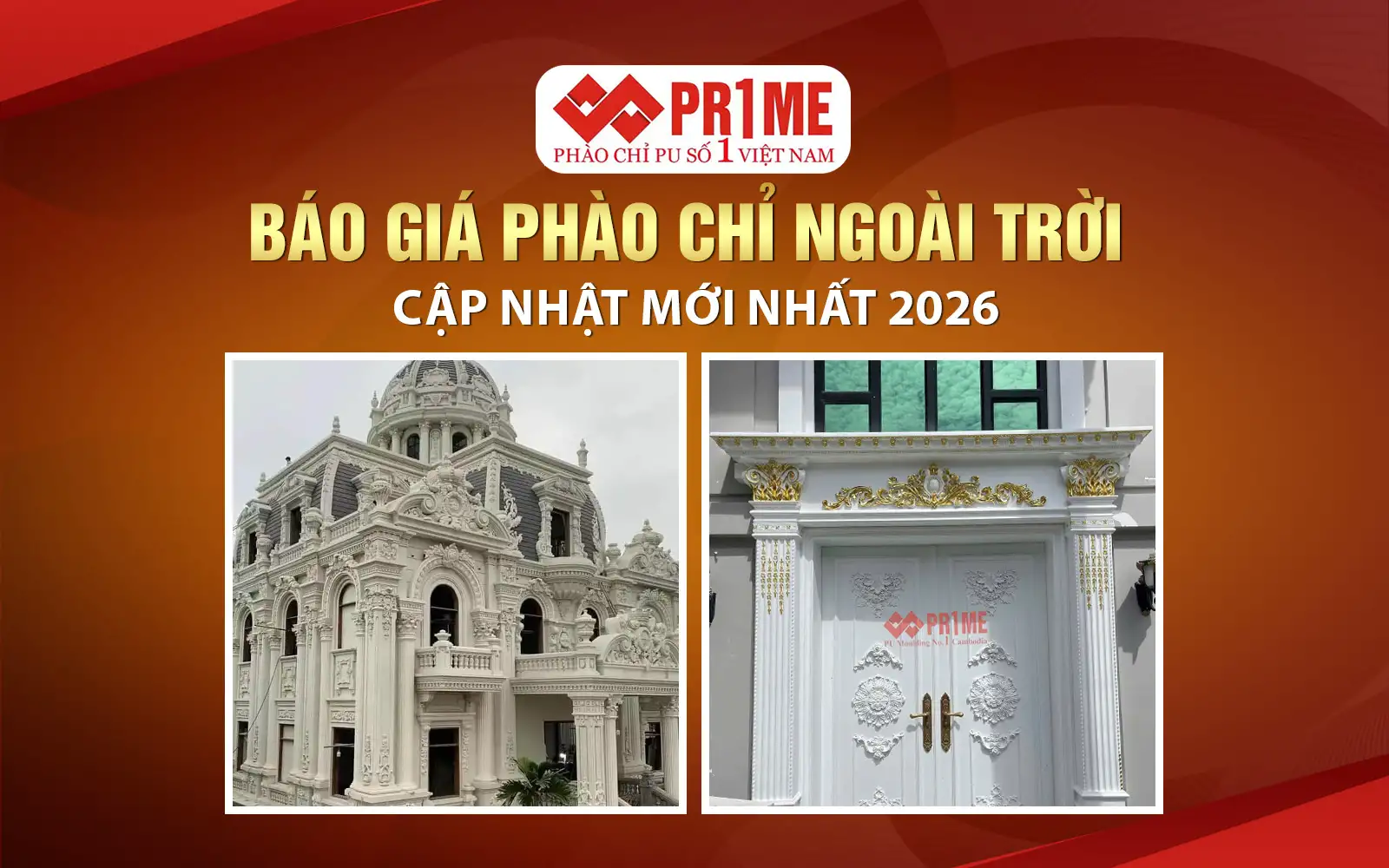 Báo Giá Phào Chỉ Ngoài Trời Mới Nhất 2026