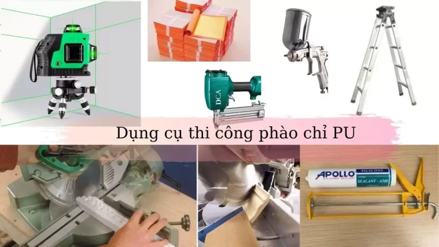 Phào chỉ pu thi công dễ dàng