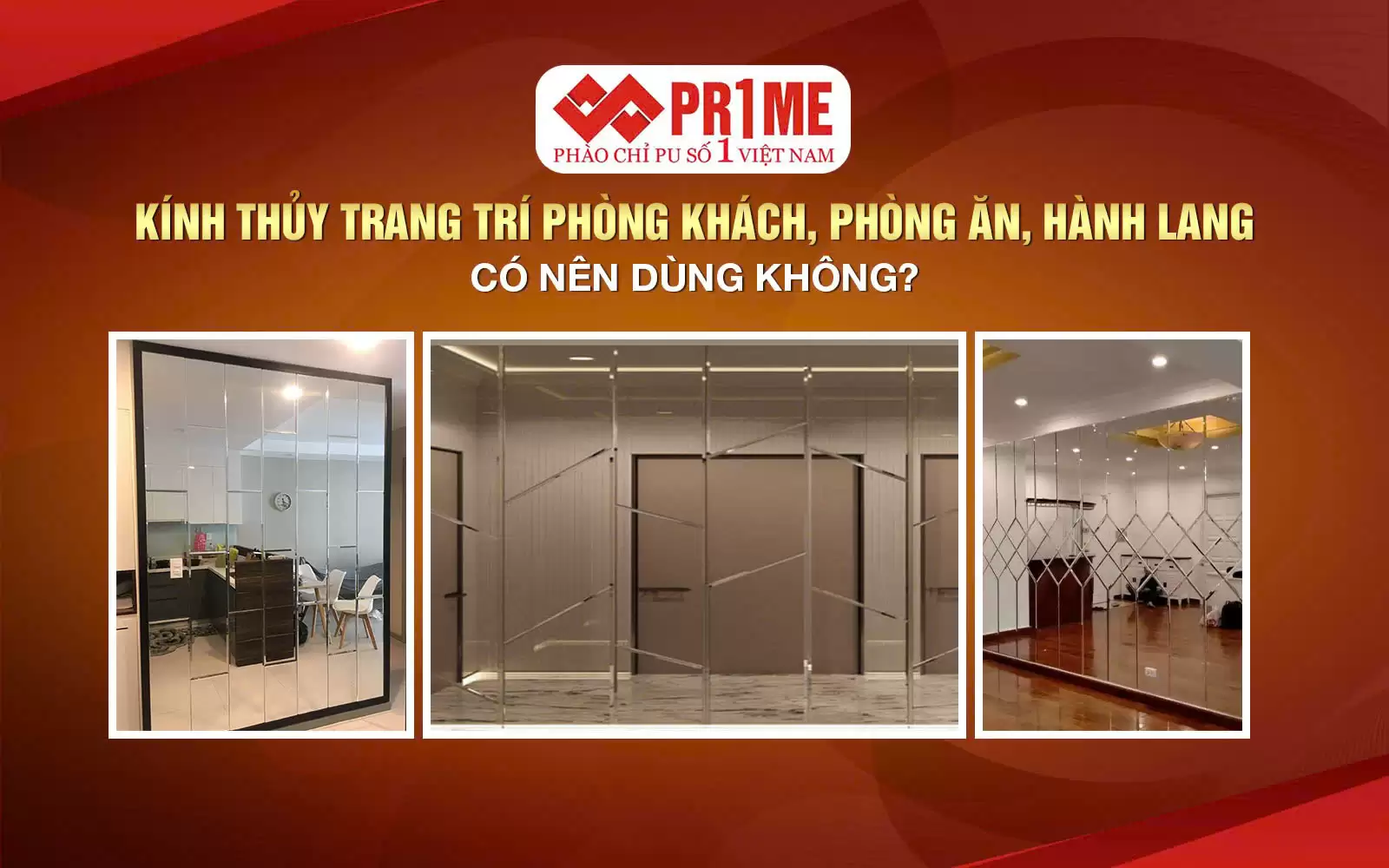 Kính Thủy Trang Trí Phòng Khách