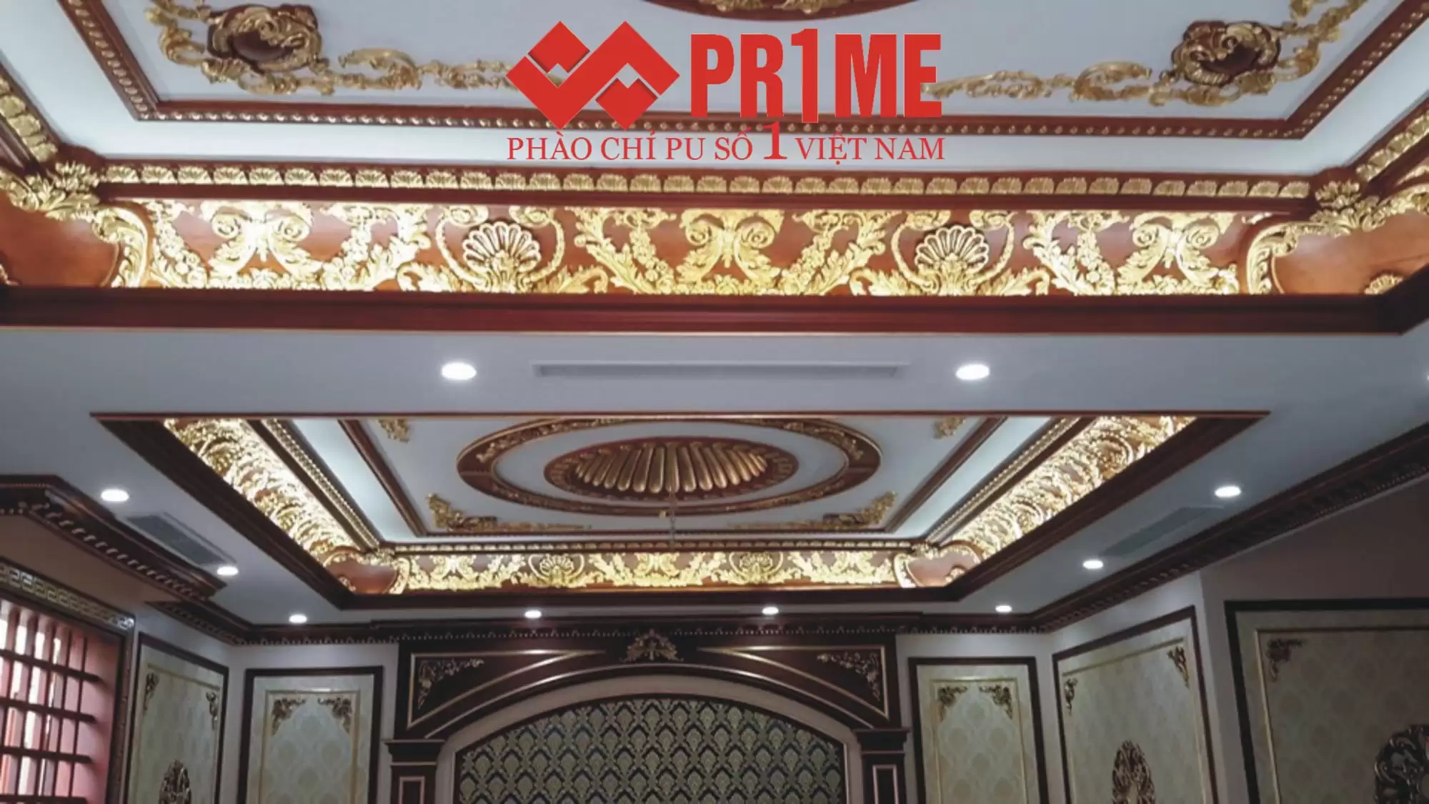 Phào chỉ PU giả gỗ