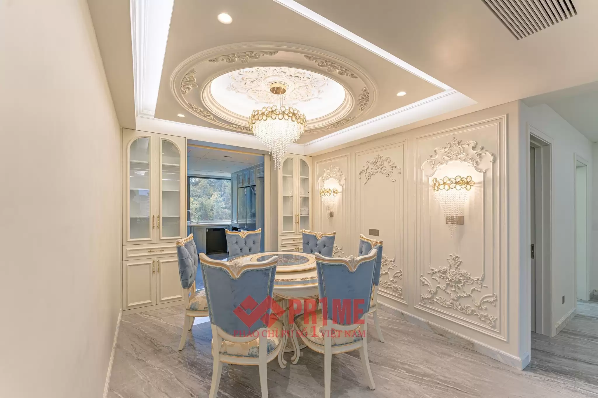 Phối Màu Trần Nhà Bếp