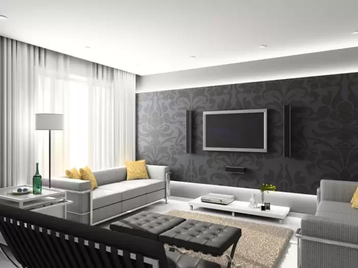 Giấy Dán Decor Tường Phòng Khách