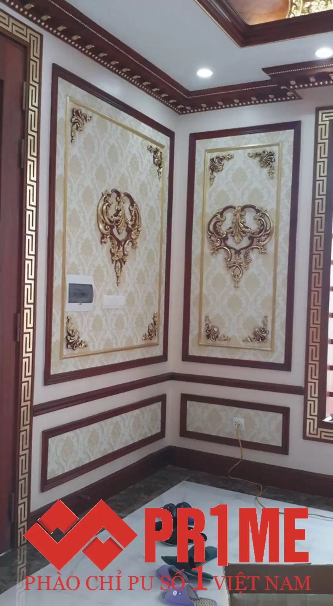 Phào chỉ PU giả gỗ
