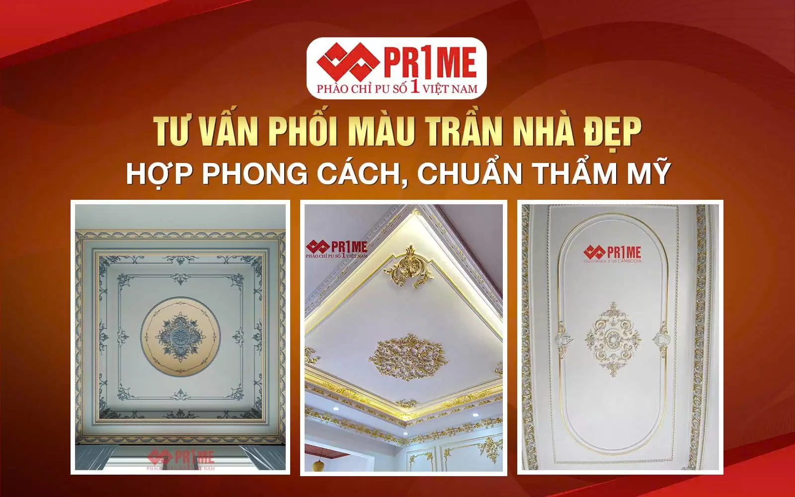 Tư Vấn Phối Màu Trần Nhà Đẹp – Hợp Phong Cách, Chuẩn Thẩm Mỹ