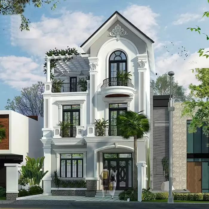 phào chỉ ngoài trời
