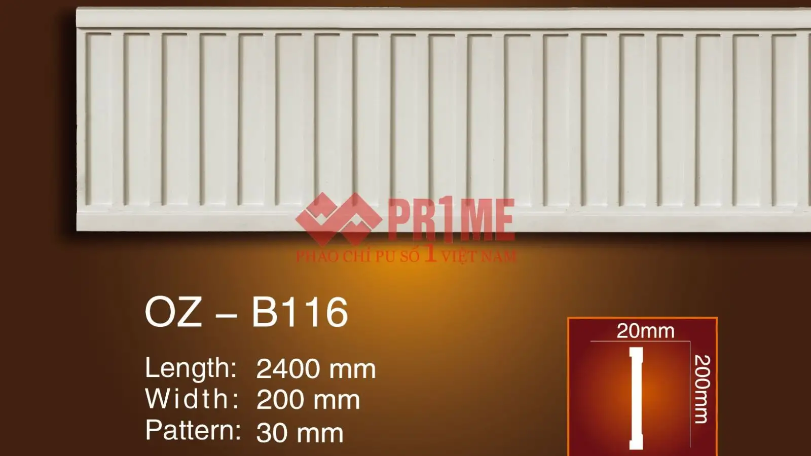 Báo giá phào chỉ PU nhập khẩu