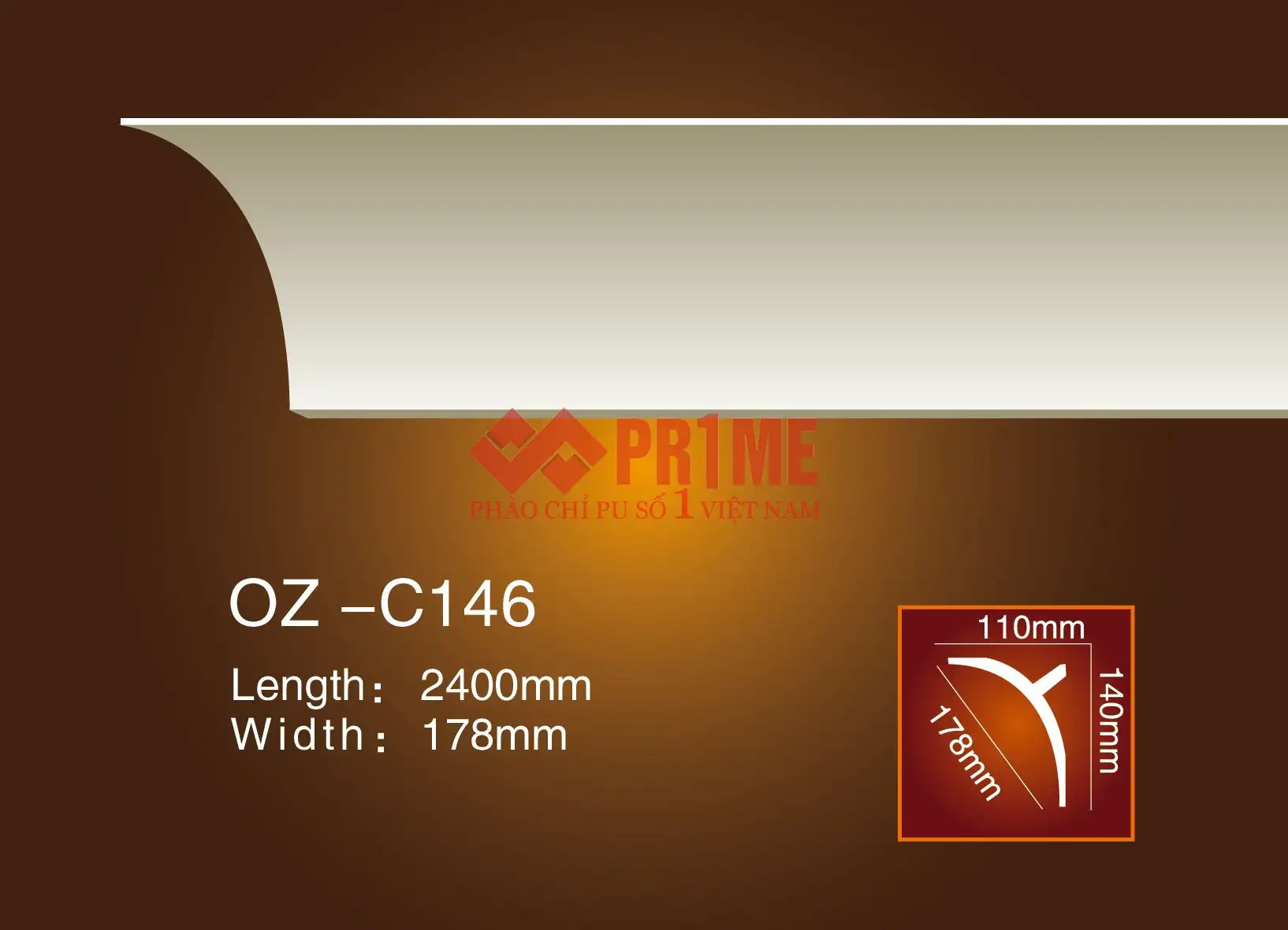 PU trần trơn nhập khẩu