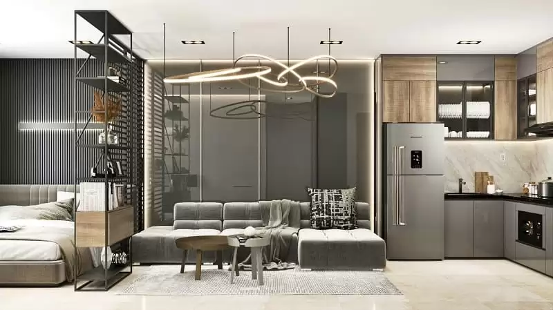 Khu bếp phong cách nội thất hiện đại Modernism