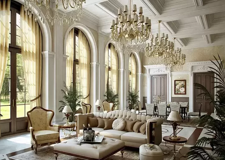Phong cách nội thất Baroque trong thiết kế hiện đại là sự kết hợp giữa yếu tố cổ điển và tiện nghi đương đại