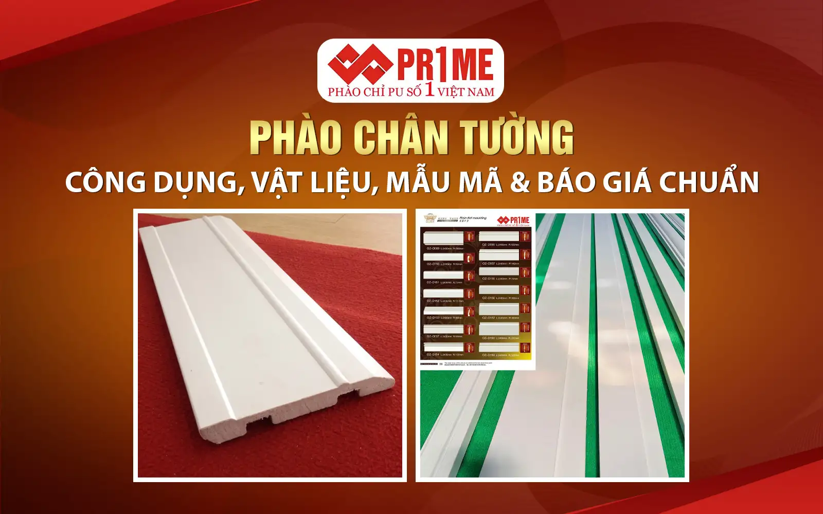 Phào Chân Tường: Công Dụng, Vật Liệu, Mẫu Mã & Báo Giá Chuẩn