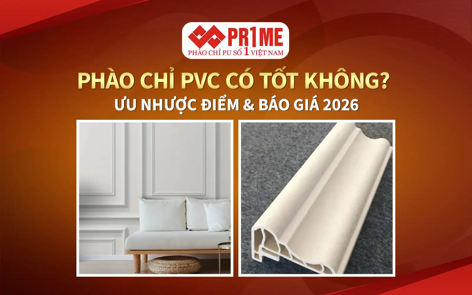 Phào chỉ PVC