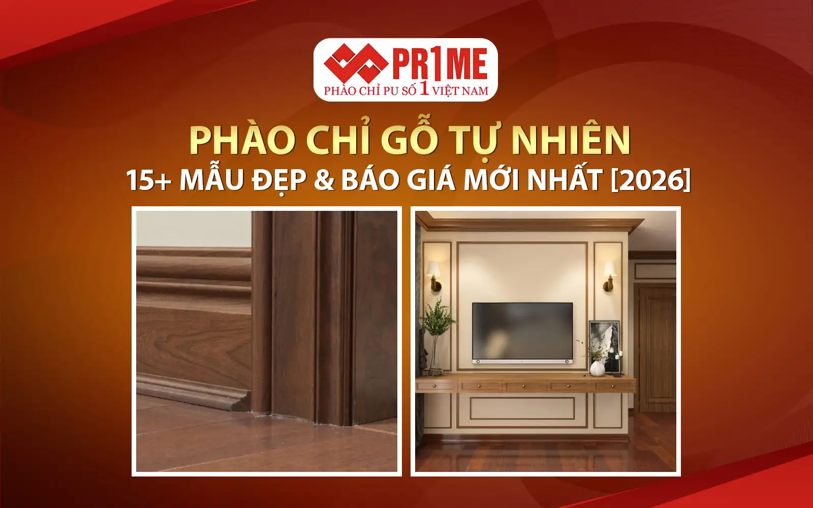 Mẫu Phào Chỉ Gỗ Tự Nhiên