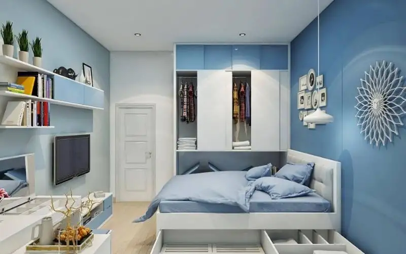 Gờ chỉ kết hợp sơn tường hai màu