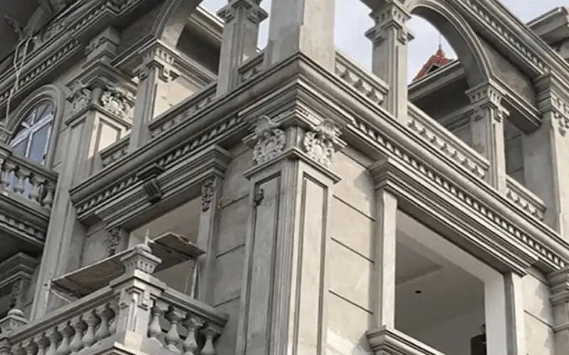 Phào chỉ cột nhà cho biệt thự