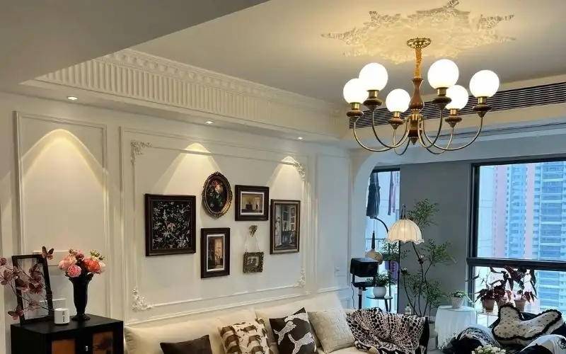 Phào chỉ phòng khách - Mẫu 13