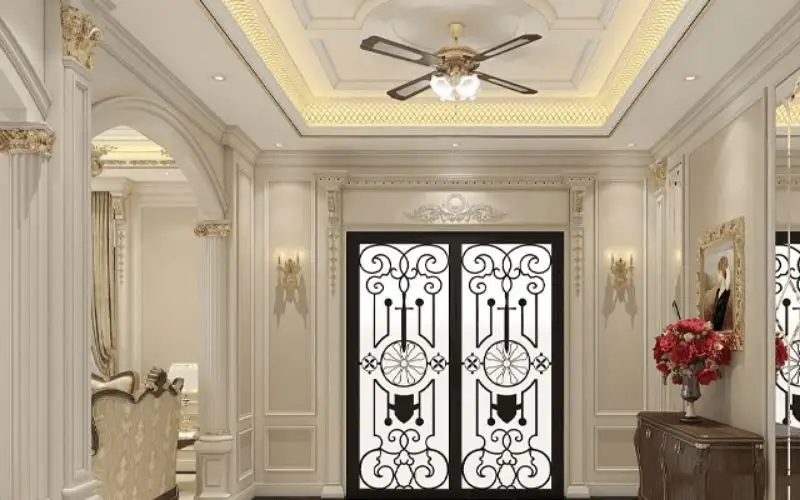 Phào chỉ cột nhà phòng khách