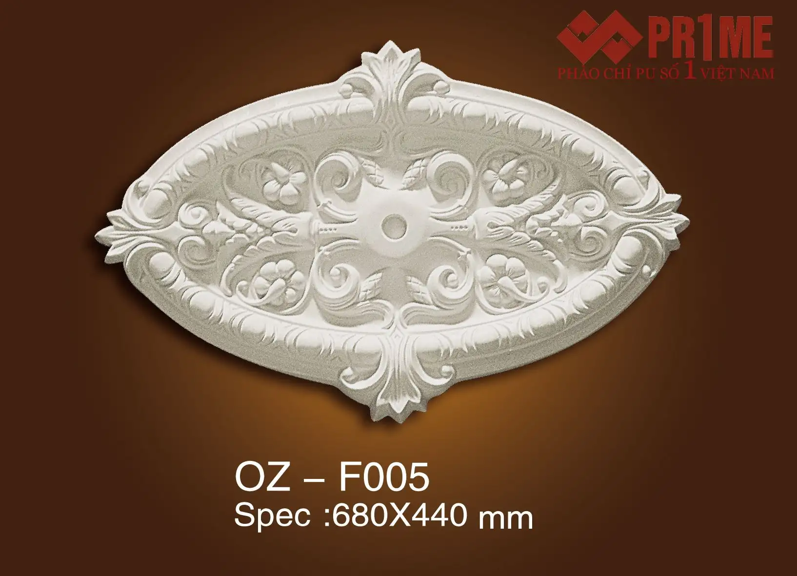 Mâm trần hoa văn PU OZ - F005