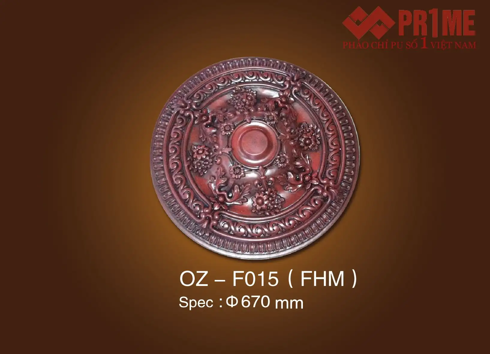 Mâm trần nhựa PU OZ - F015 - FHM