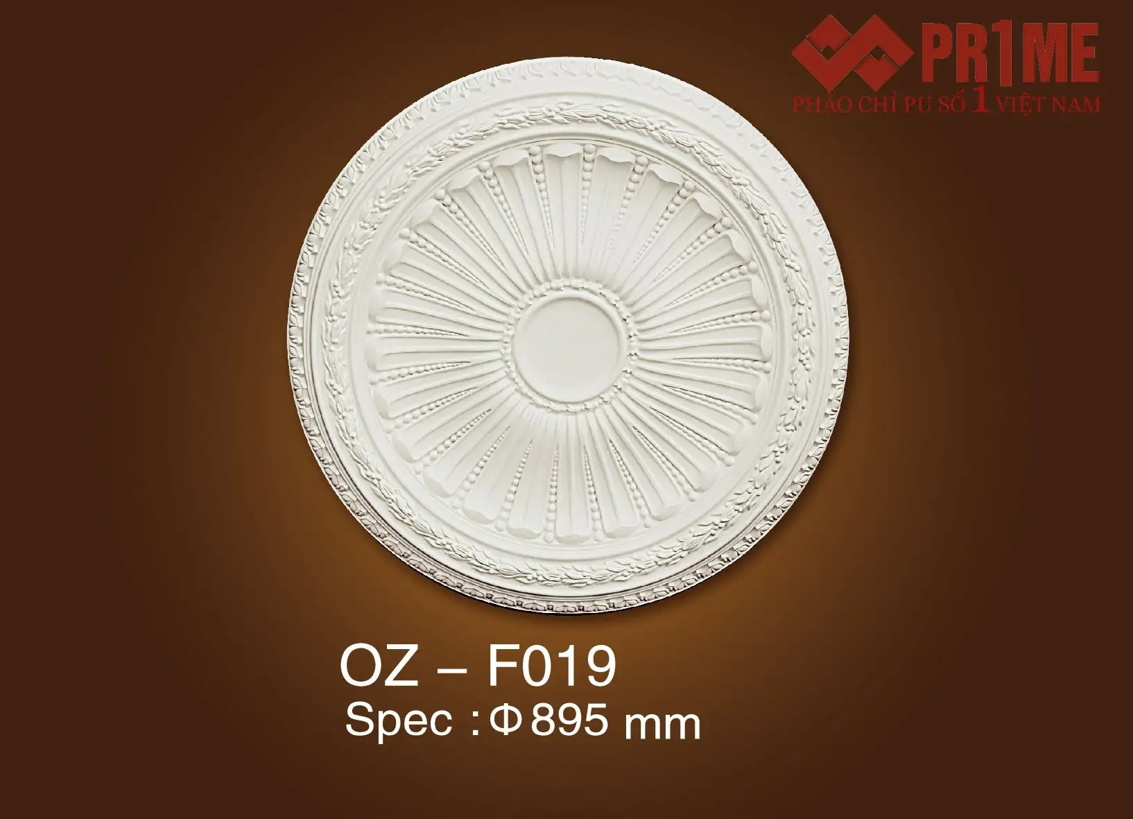Mâm trần PU đẹp OZ - F019