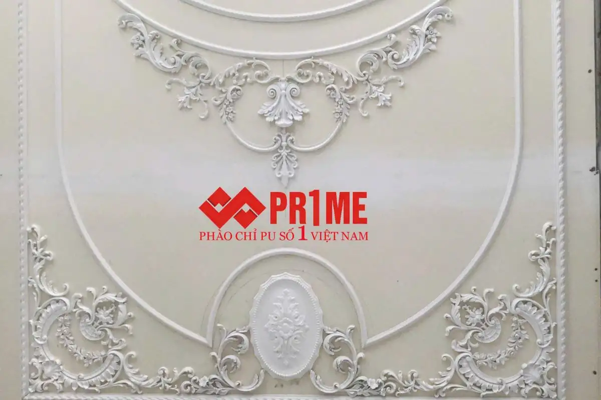 Công trình thi công thực tế phào chỉ trần cho của Prime Việt Nam