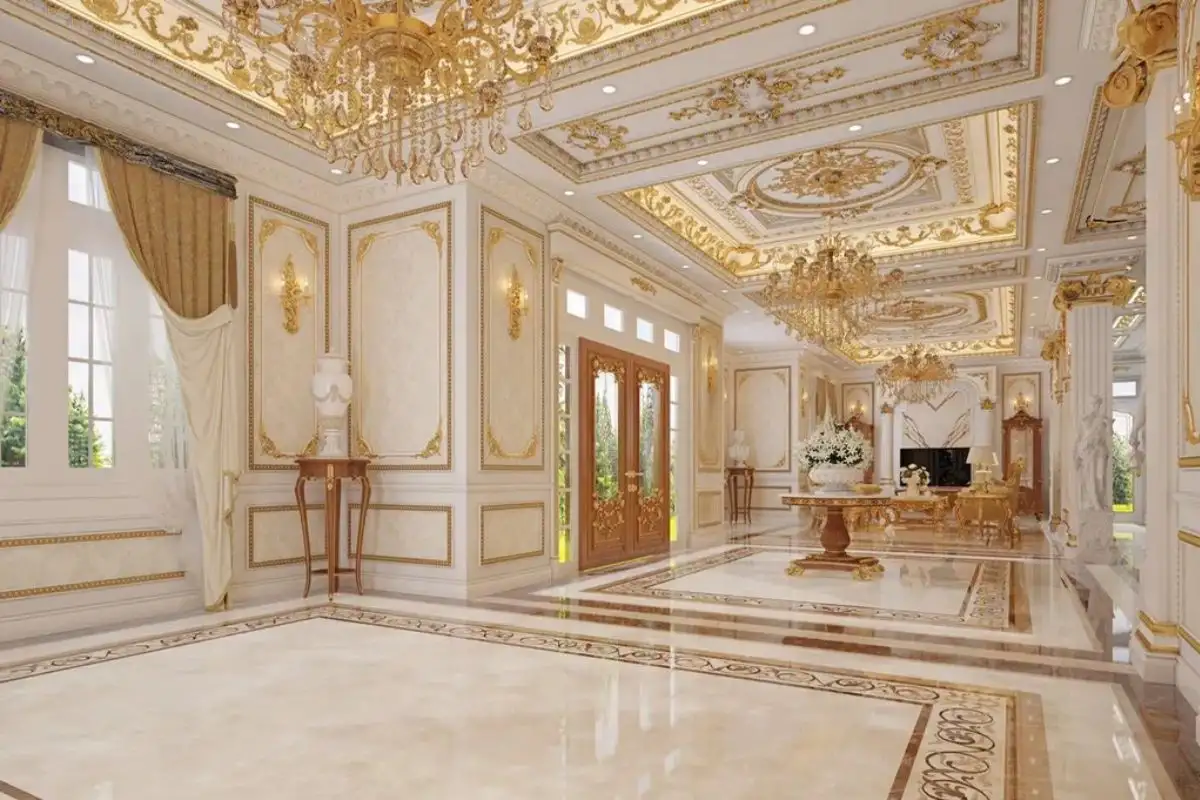 Phào chỉ trần cho biệt thự