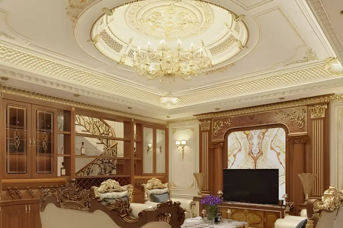 Phào chỉ trần nhà phong cách tân cổ điển