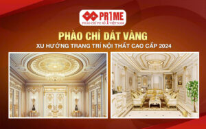 Phào chỉ dát vàng: Xu hướng trang trí nội thất cao cấp 2024