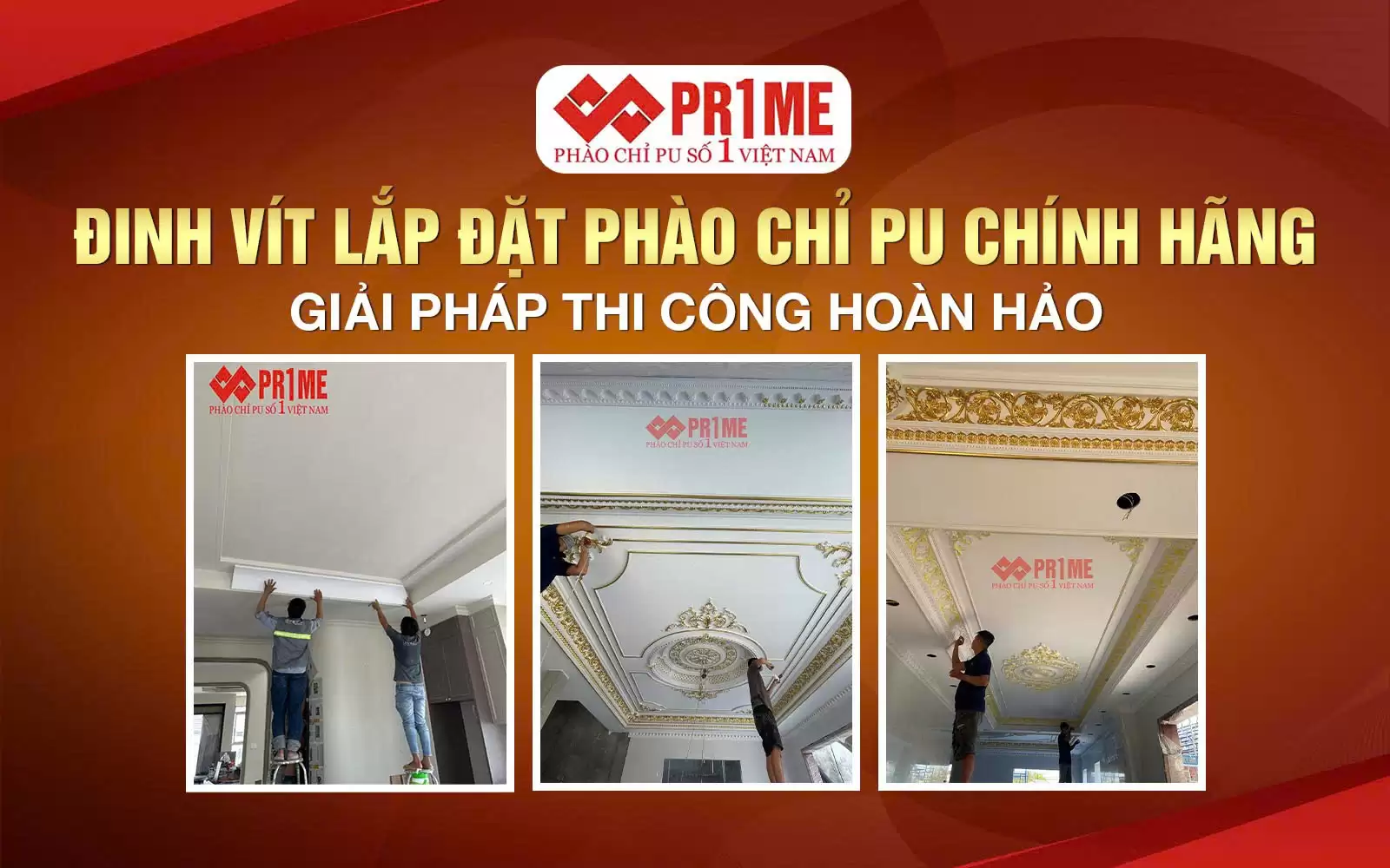 Đinh vít lắp đặt phào chỉ PU