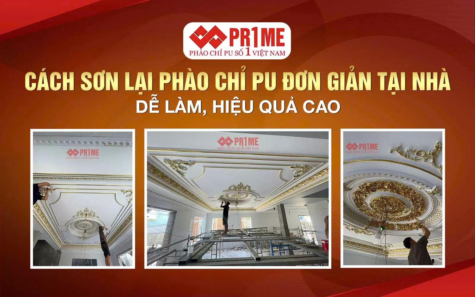Sơn phủ phào chỉ PU