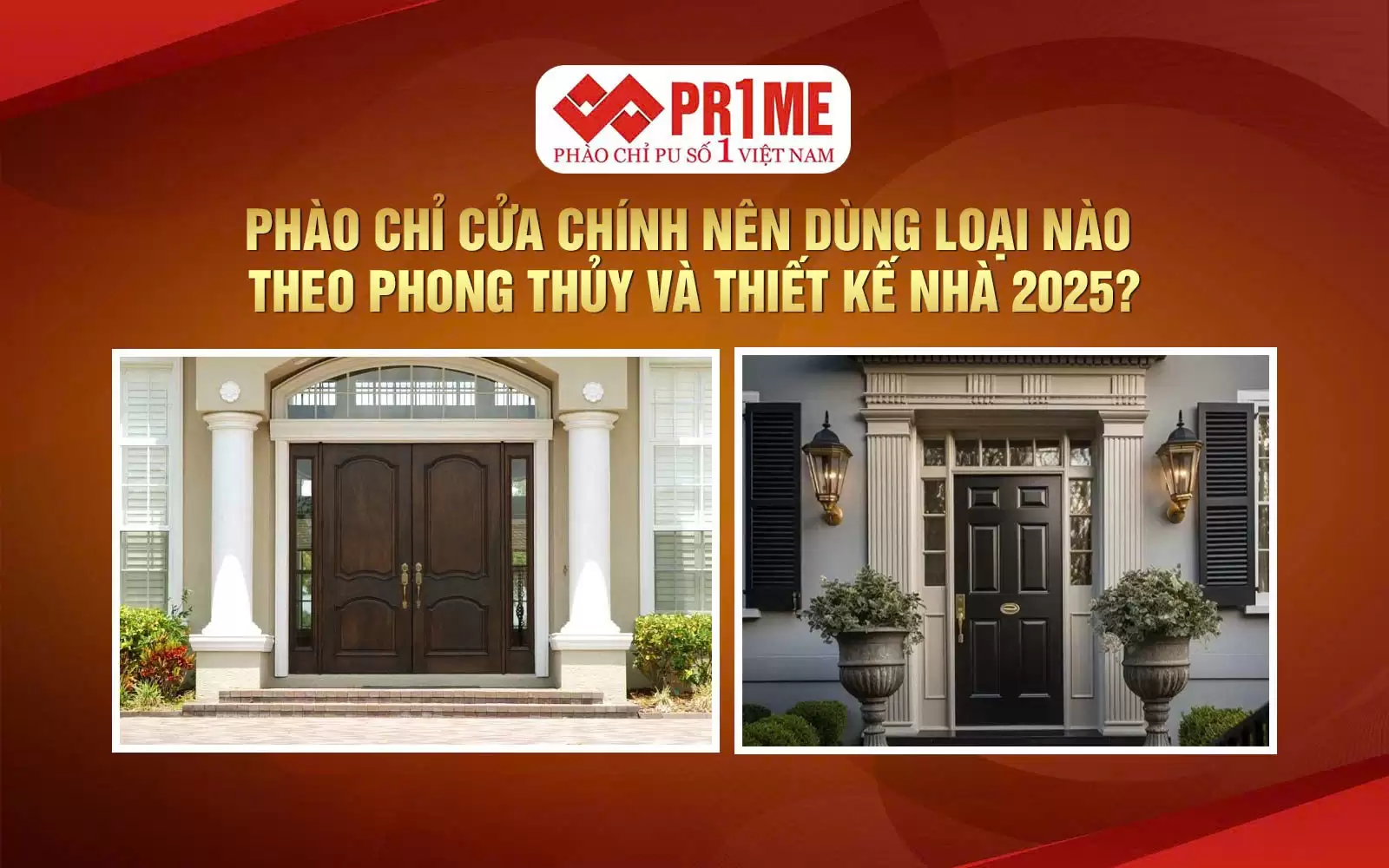 Phào chỉ cửa chính