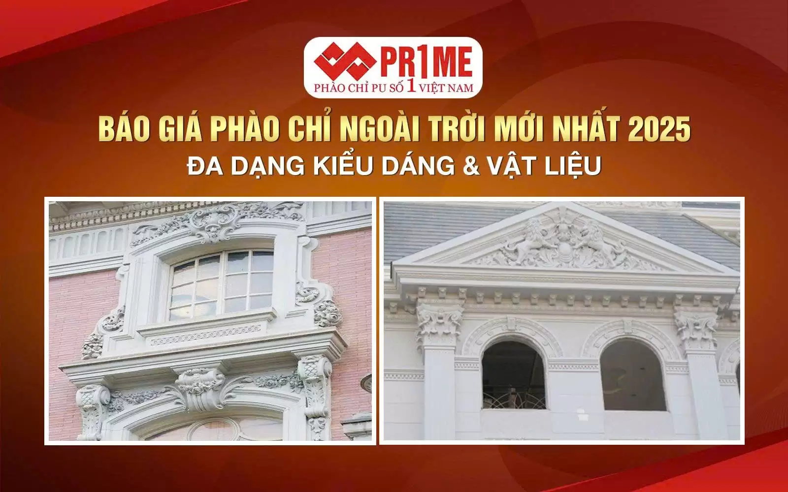 Phào chỉ ngoài trời