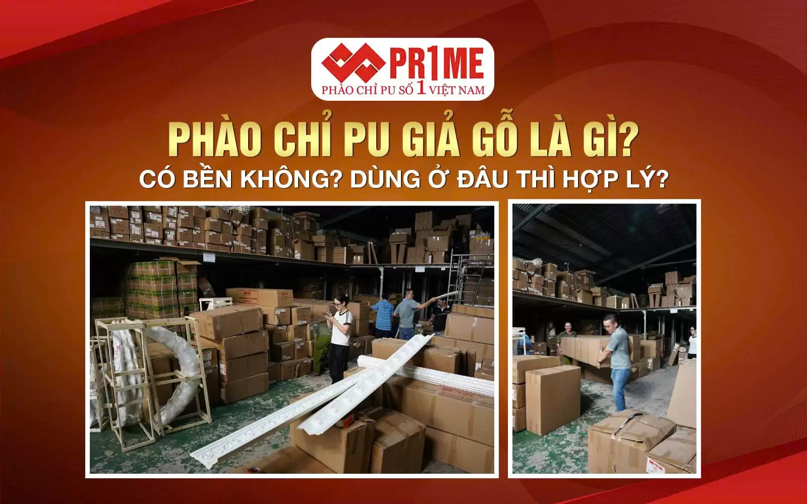 Phào chỉ PU giả gỗ
