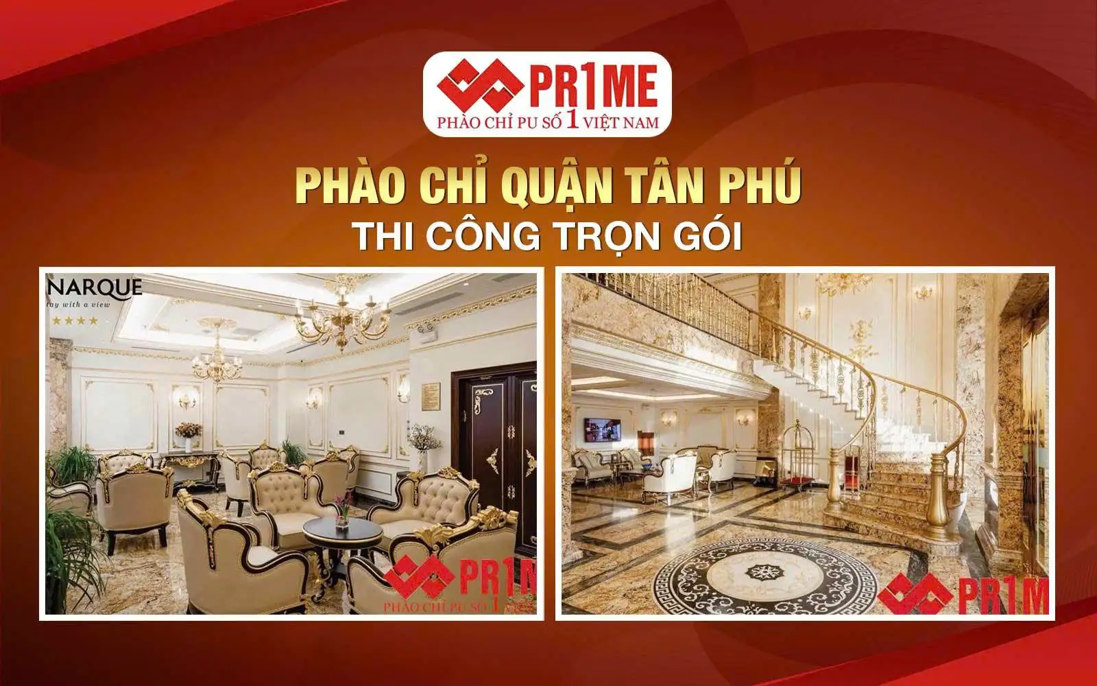 Phào chỉ quận Tân Phú - Thi công trọn gói