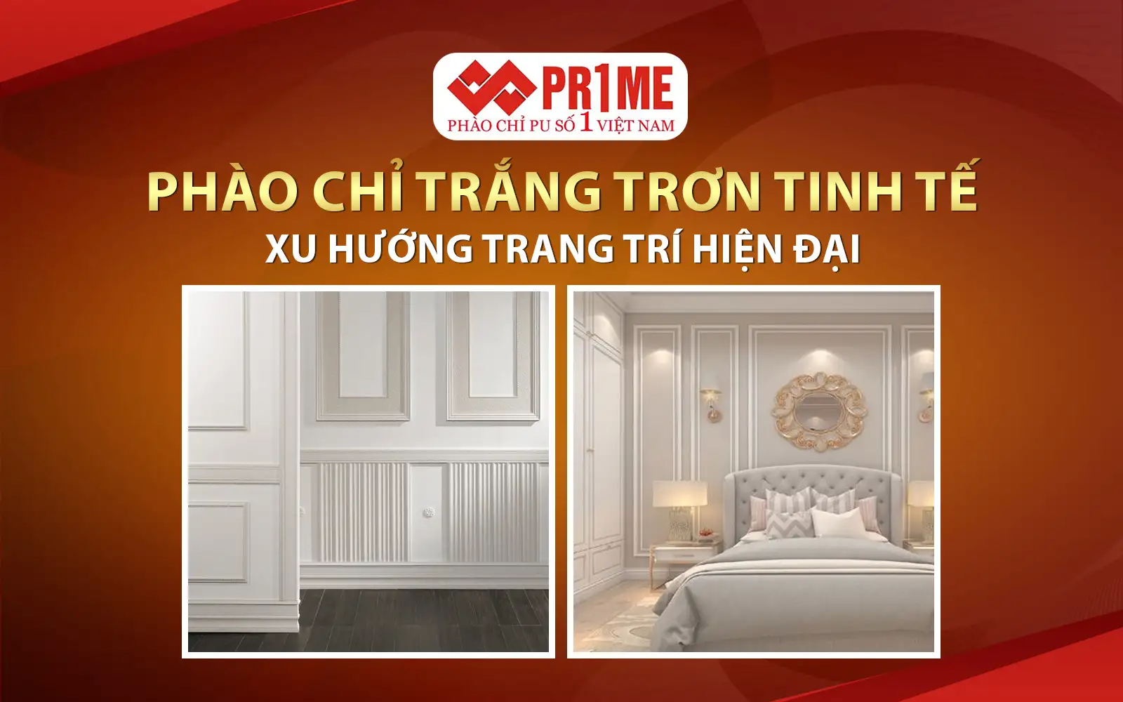 Phào Chỉ Trắng Trơn Tinh Tế