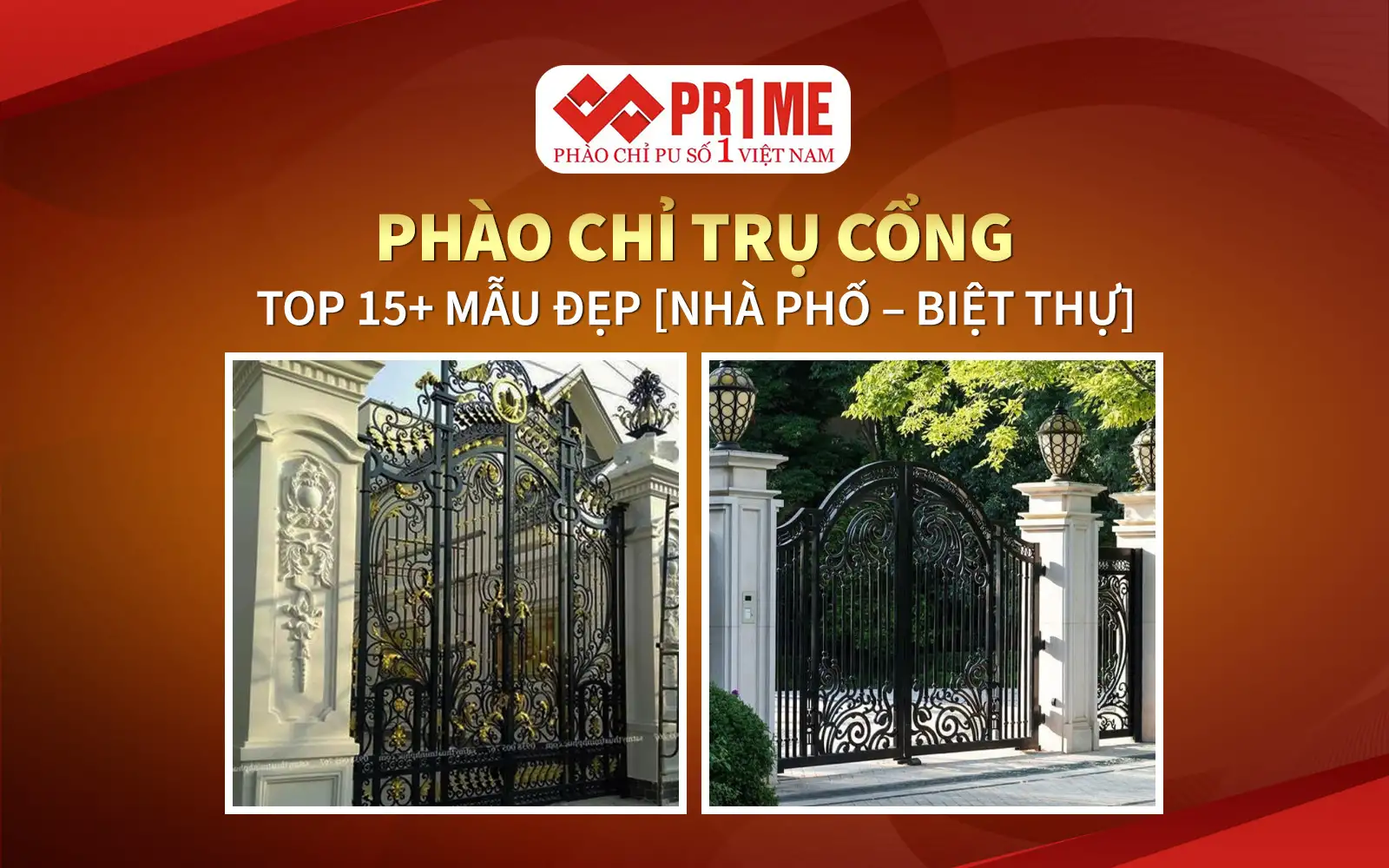 Phào chỉ trụ cổng