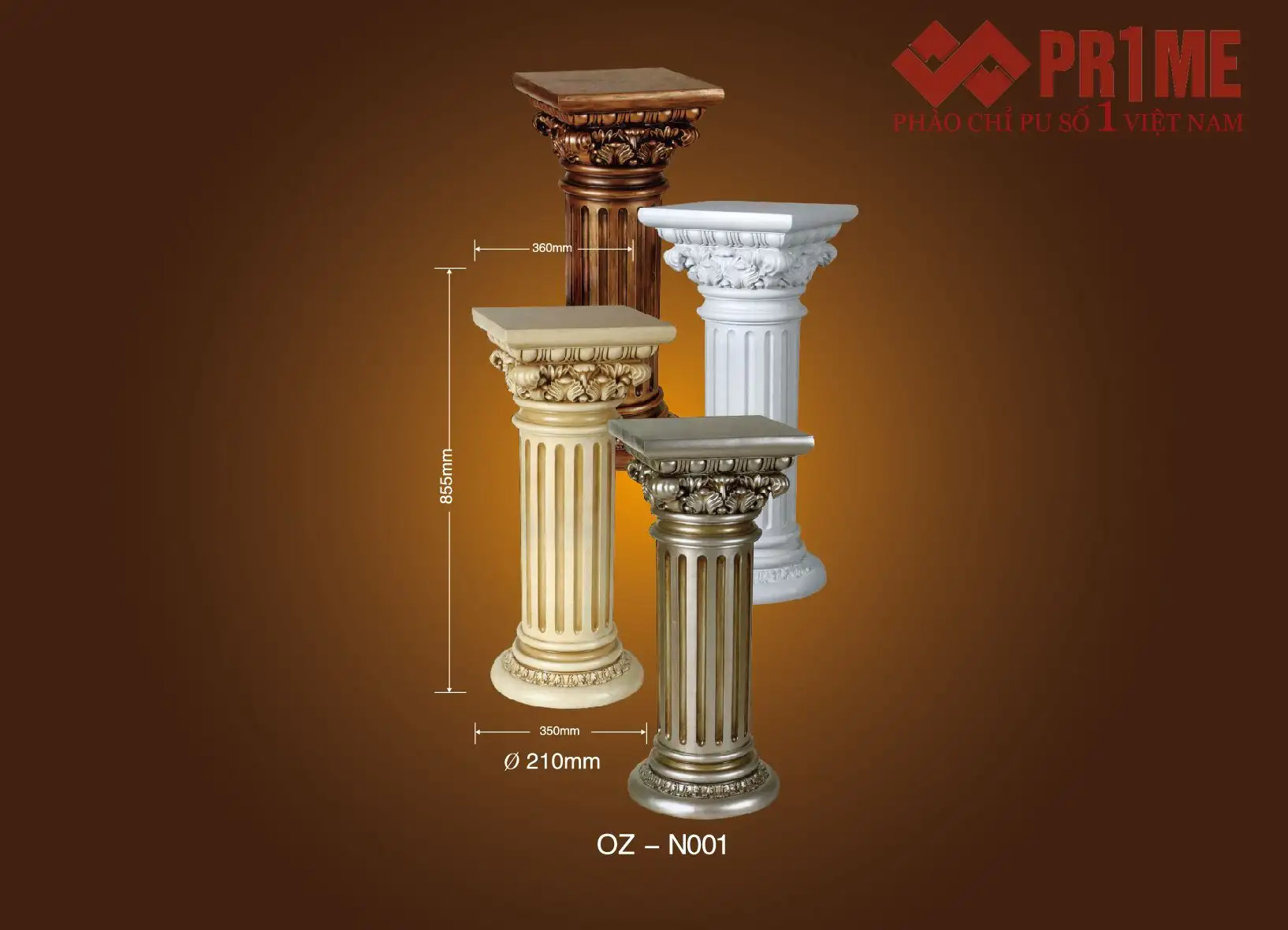 Bộ ốp cột tròn PU OZ – N001