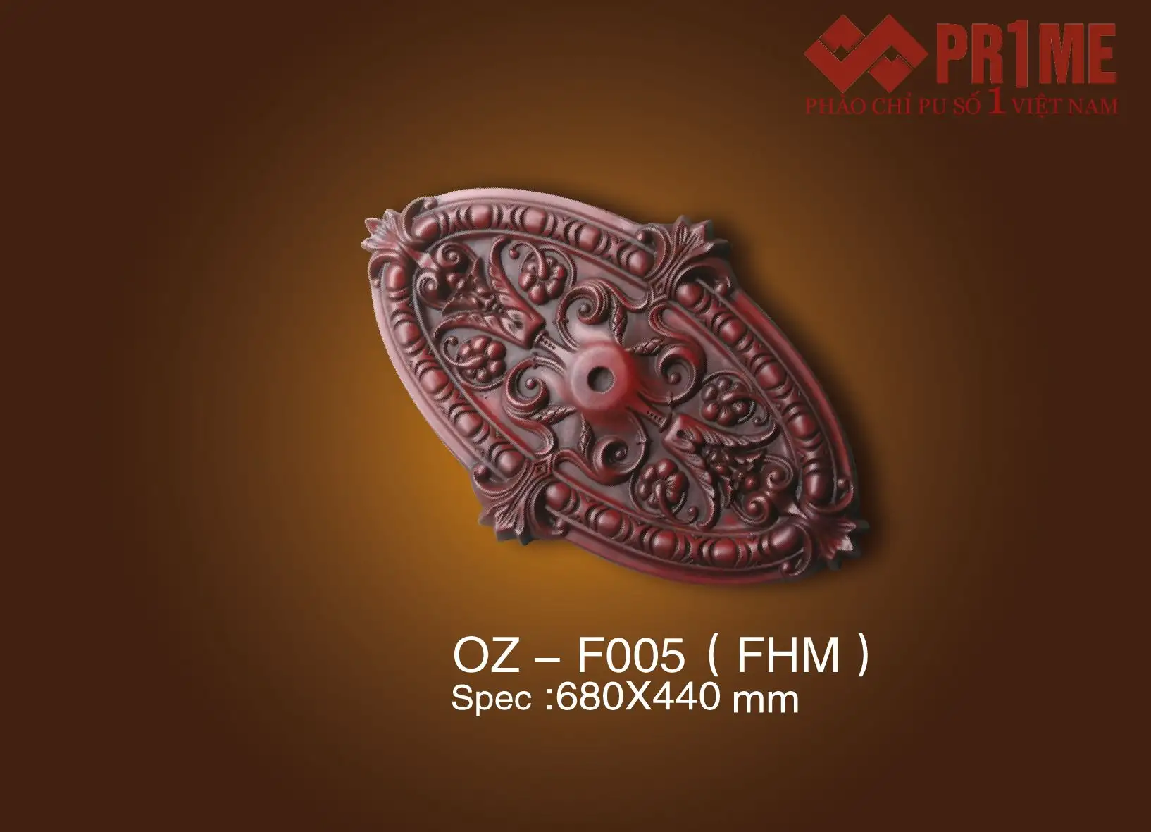 Mâm trần hoa văn OZ - F005 - FHM cổ điển