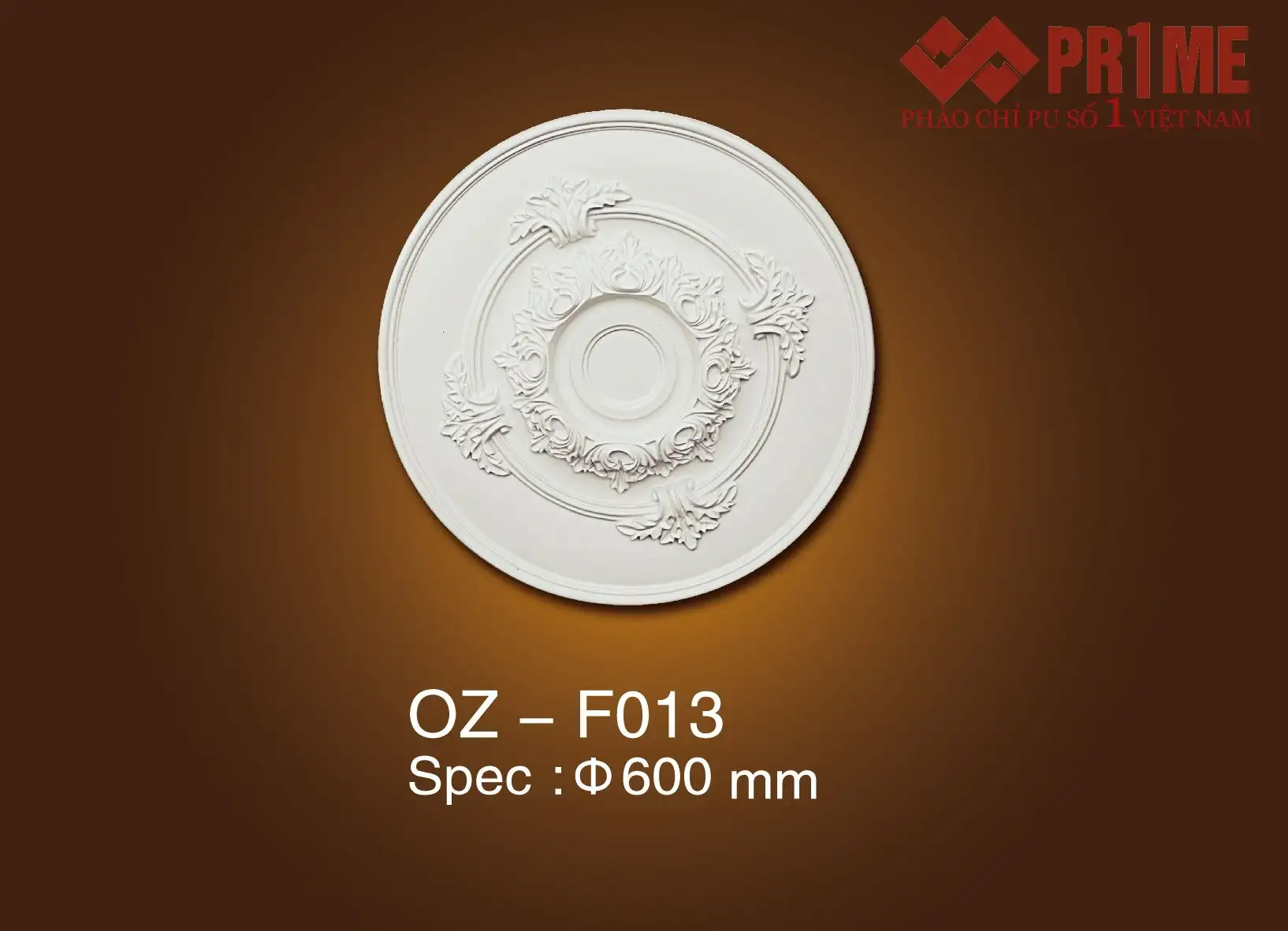 Mâm trần phòng khách PU OZ - F013