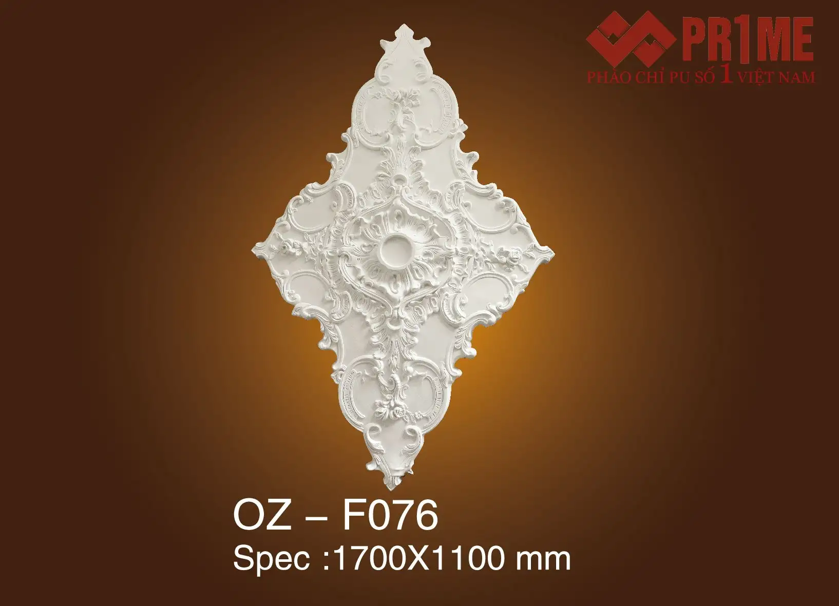 Mâm trần hình thoi PU OZ - F076
