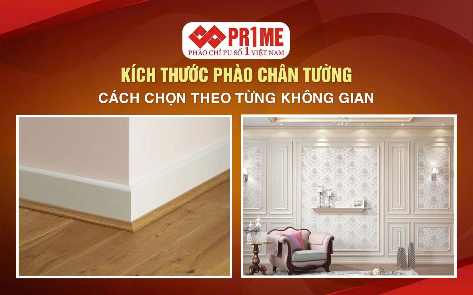 Cách Chọn Kích Thước Phào Chân Tường Theo Không Gian